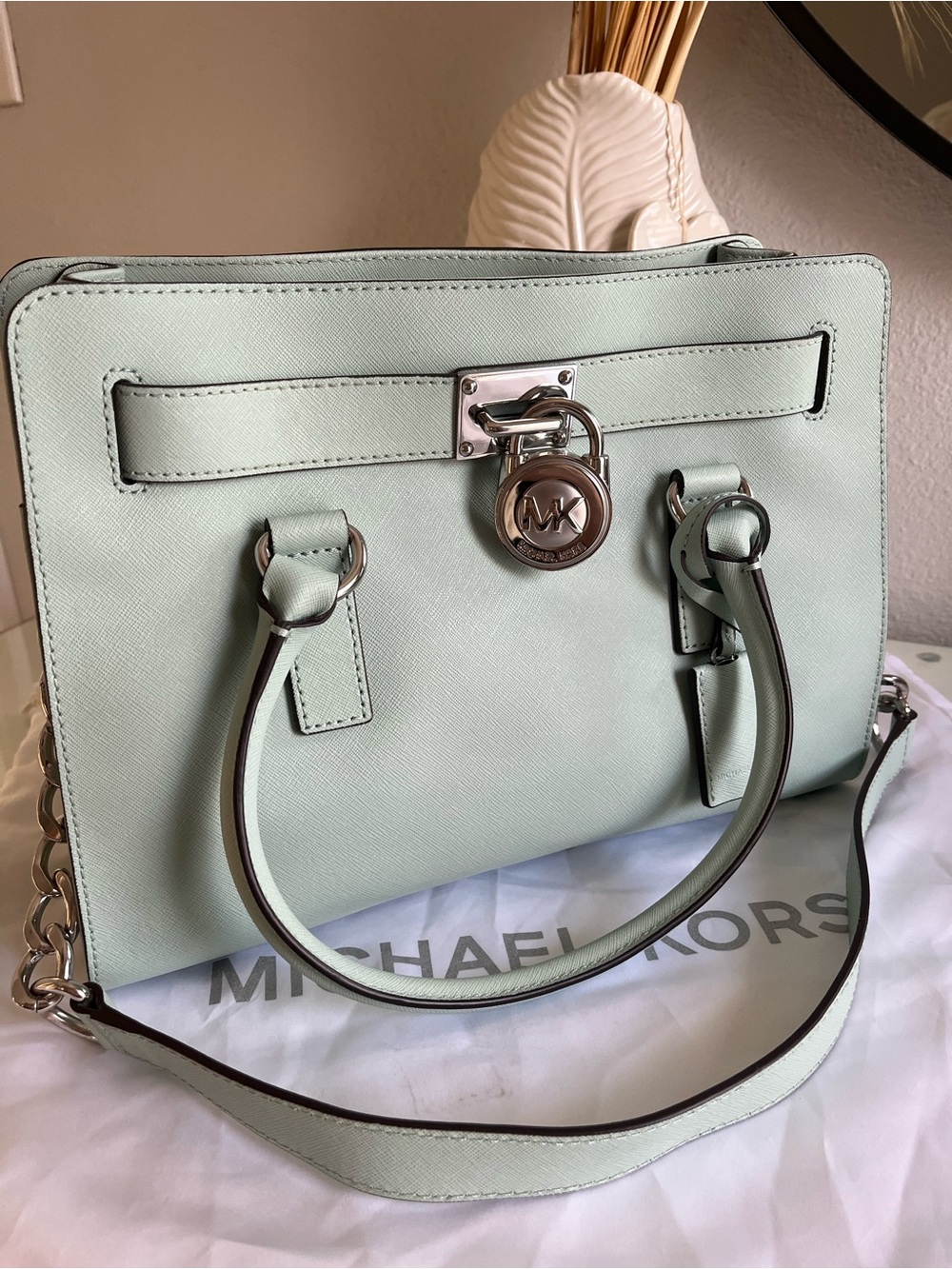 Michael Kors Hamilton Leather Satchel